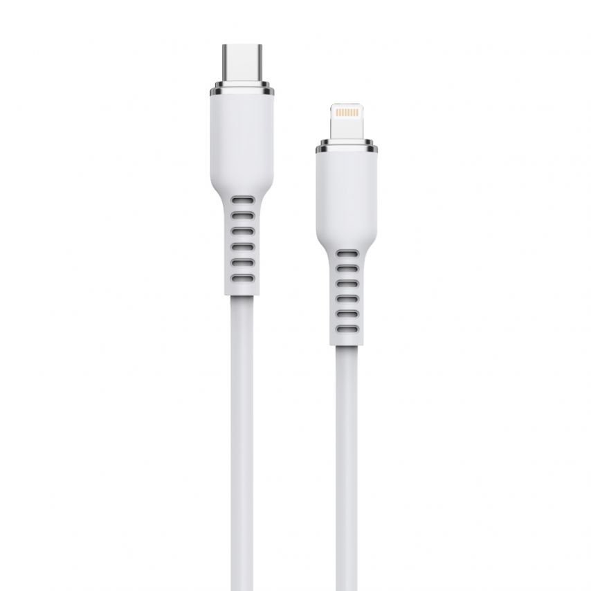 Кабель USB WALKER C795 Type-C to Lightning white