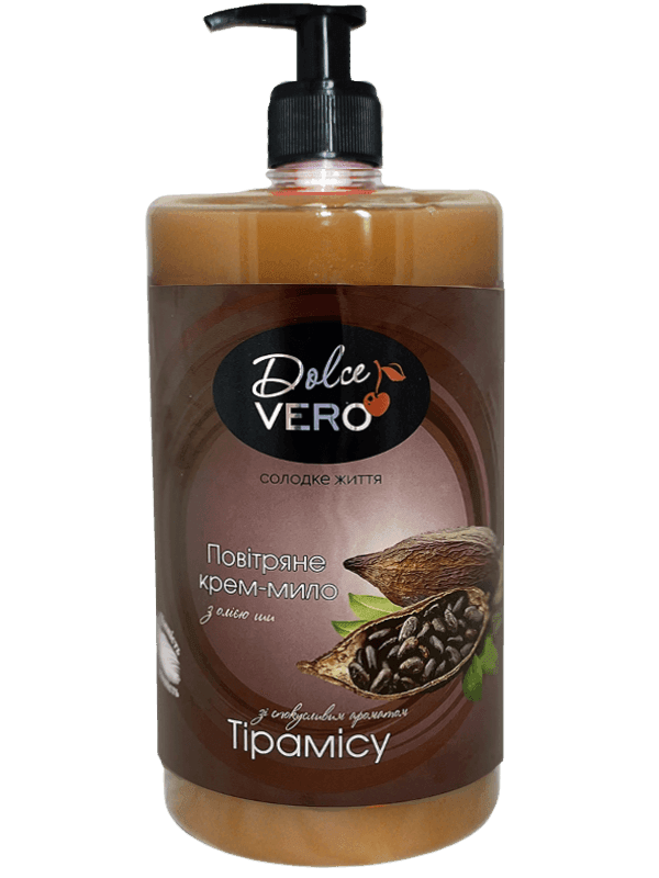 Рідке мило Dolce Vero з дозатором 1000 мл Тірамісу 34825