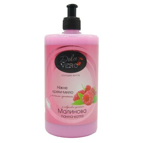 Рідке мило Dolce Vero з дозатором 1000 мл Малинова панакота 34824