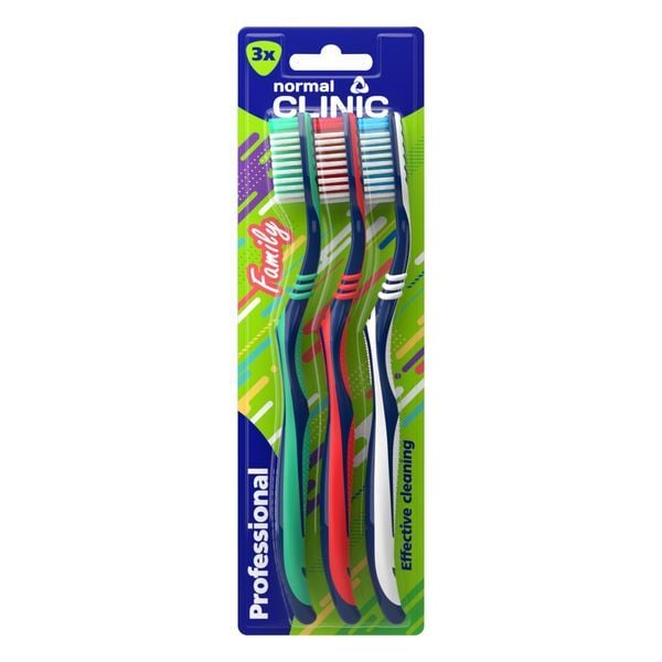 Зубна щітка NC Professional medium 1+1+1 середня 60589