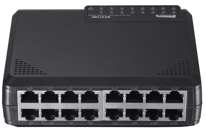Комутатор мережевий Netis ST3116P 16-ти портовий 10/100Mbps Fast Ethernet
