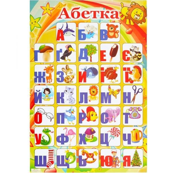 Плакат українська абетка