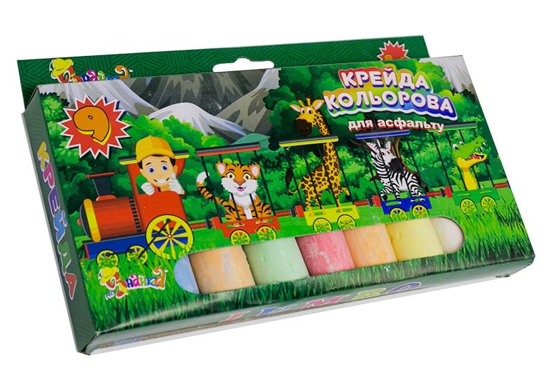 Крейда кольорова Jumbo НеЗнайка 9 кольорів 825550