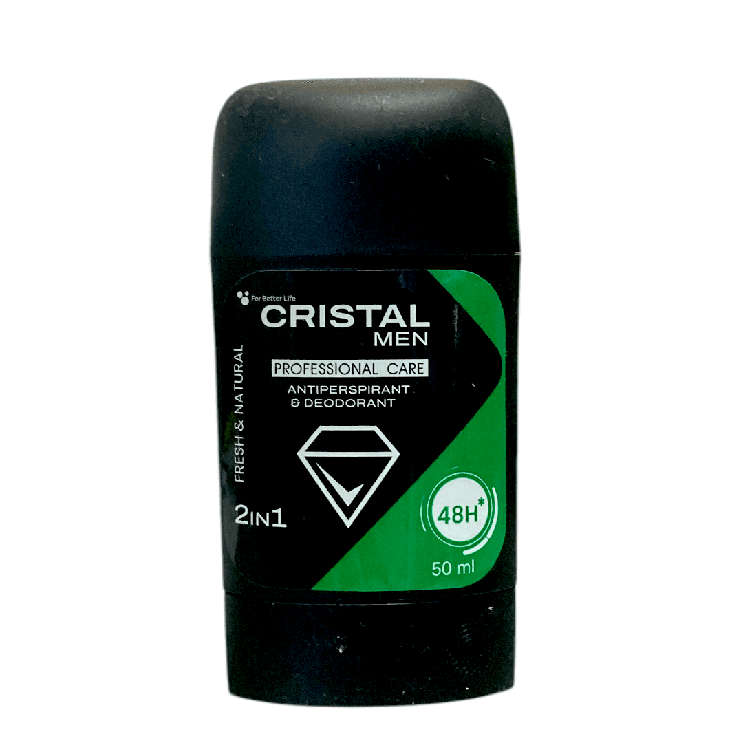 Cristal Антиперспірант-дезодорант 2 в 1 Fresh & Natural чоловічий 50 мл 63764