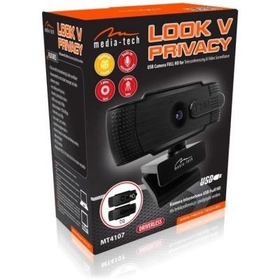 Веб-камера Media-Tech Look V Privacy Full HD Black (MT4107)