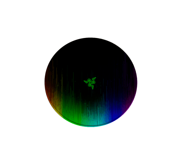 Килимок 200*200 мм тканинний RAZER 1 з боковою прошивкою (круглий), товщина 2 мм 35777