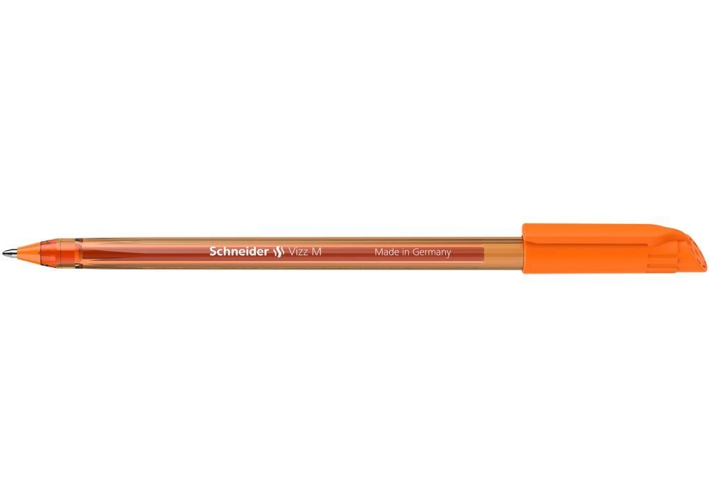 Ручка масляна SCHNEIDER VIZZ M 0,7 мм, пише помаранчевим
