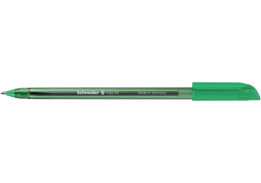 Ручка масляна SCHNEIDER VIZZ M 0,7 мм, пише зеленим