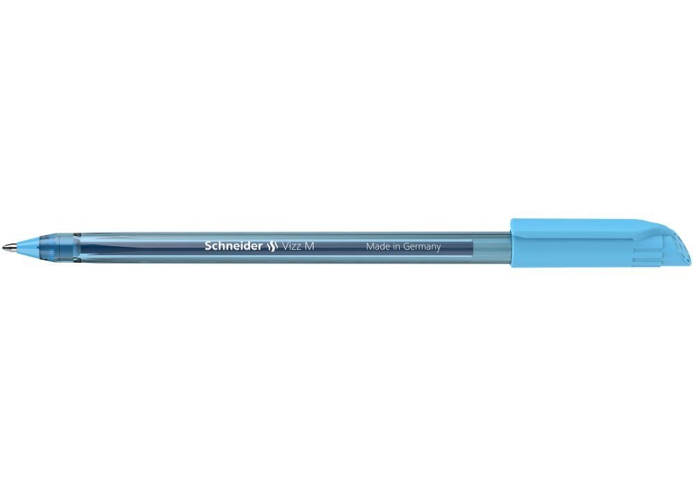 Ручка масляна SCHNEIDER VIZZ M 0,7 мм, пише блакитним