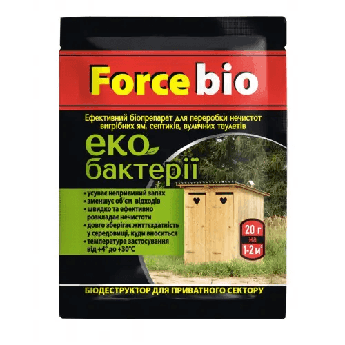 Біодеструктор для приватного сектору Force bio 20гр 60082