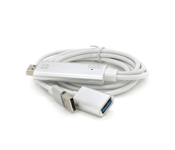 Конвертер MHL USB (мама) + USB (тато) => HDMI(тато) 1.8м 09390