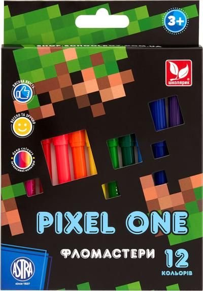 Фломастери Pixel One 12 кольорів 314022001-UA