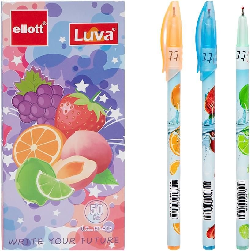 Ручка кулькова "Luva" "Ellott" синя ET-813-50