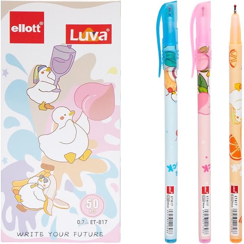 Ручка кулькова "Luva" "Ellott"  синя ET-817-50