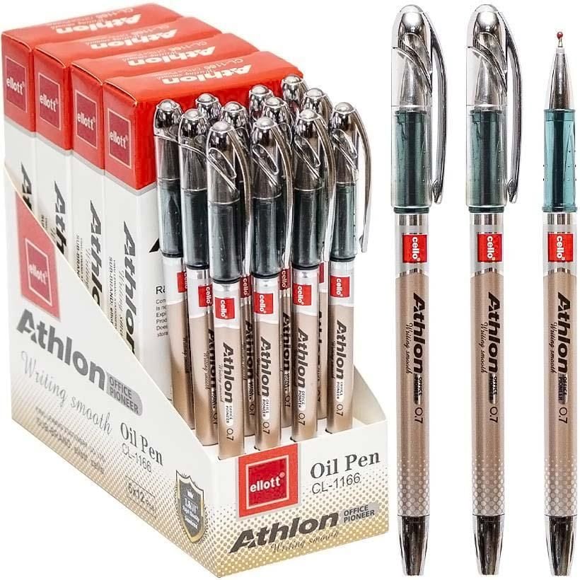 Ручка масляна "Athlon" Ellott  синя 1166-12