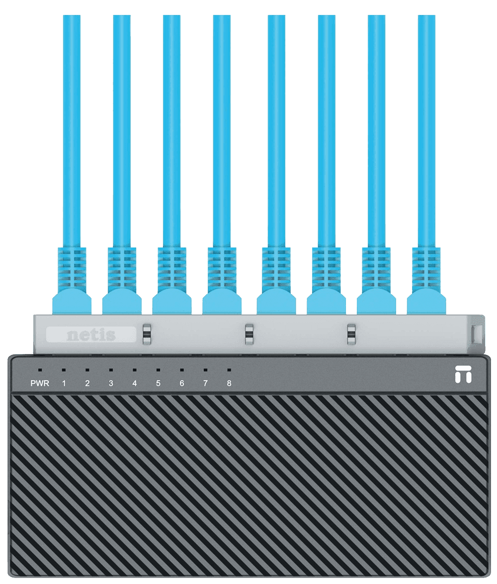 Мережевий комутатор NETIS 8-портовий комутатор 10/100Mbps Fast Ethernet ST3108C