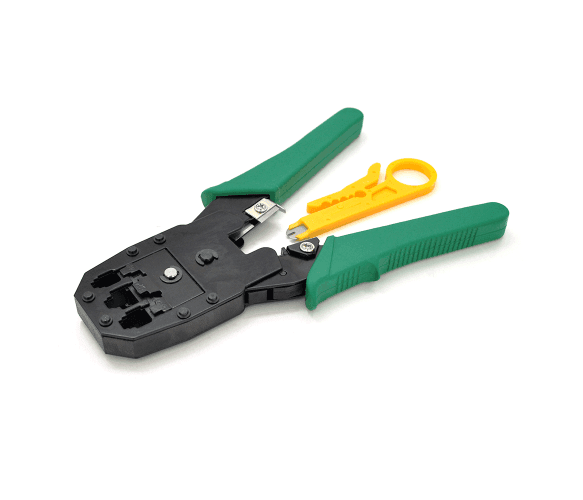 Інструмент MLT-4 для обжимки RJ-45 (8P8C) та RJ-12/11 (6P6C) 4P4C, Зелені Q10 03514