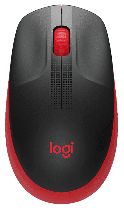 Миша LOGITECH M190 Full-size wireless mouse Червоний