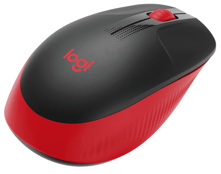 Миша LOGITECH M190 Full-size wireless mouse Червоний