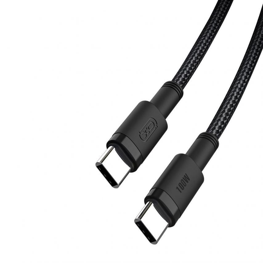 Кабель USB XO NB-Q199 Type-C to Type-C PD 100W 5A black