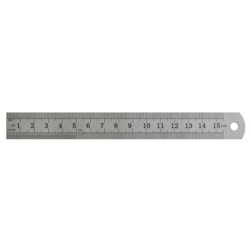 Лінійка сталева 15 см H-Tone (JJ30447-15)