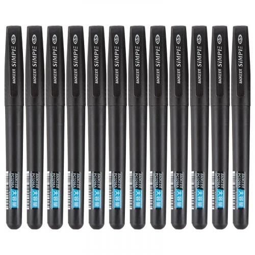 Ручка гелева 0.5 мм, чорна Simple Baoke (PC3298A-black)
