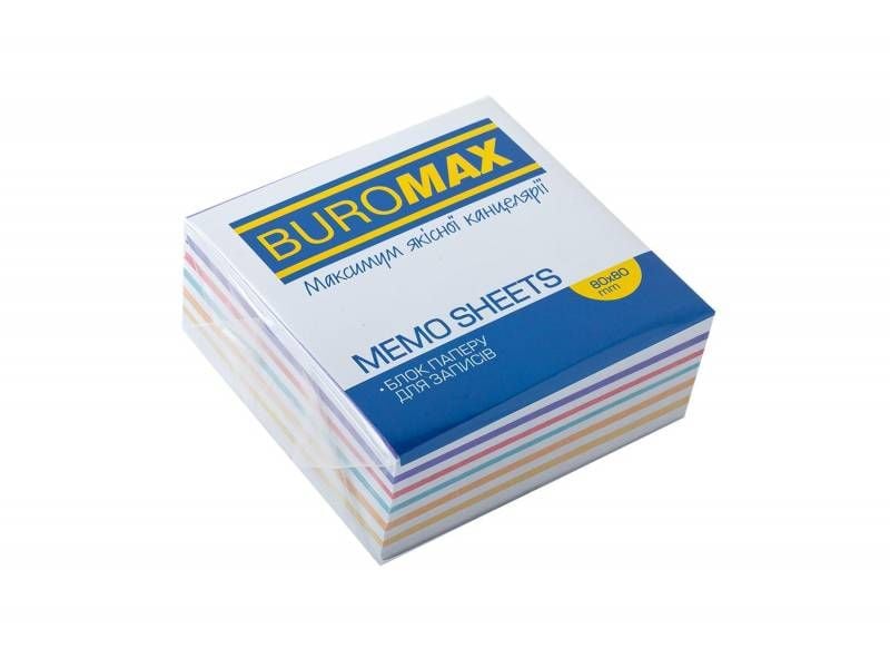 Папір для заміток Buromax ЗЕБРА 80*80*30мм 400л 60г/м непроклеєний BM.2253