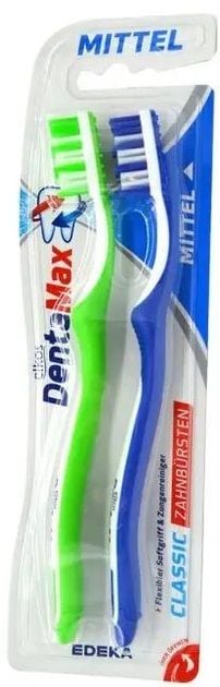 Зубна щітка Elkos Dental Classic 2в1 середня 1+1 57488