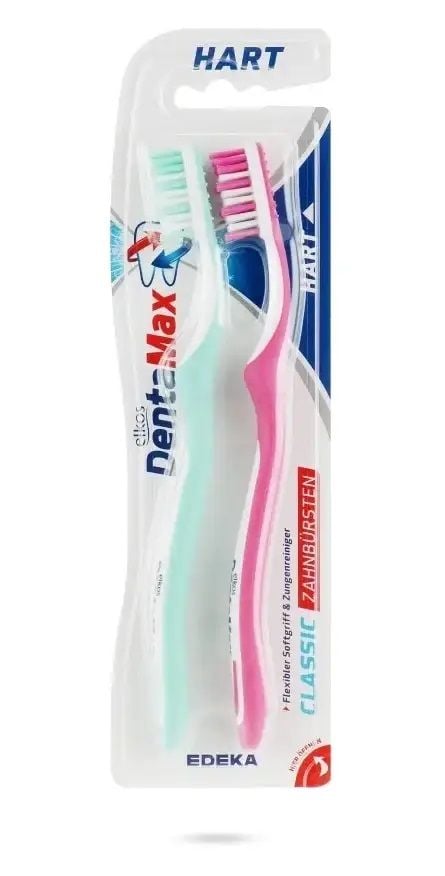Зубна щітка Elkos Dental Classic 2в1 тверда 1+1 57551