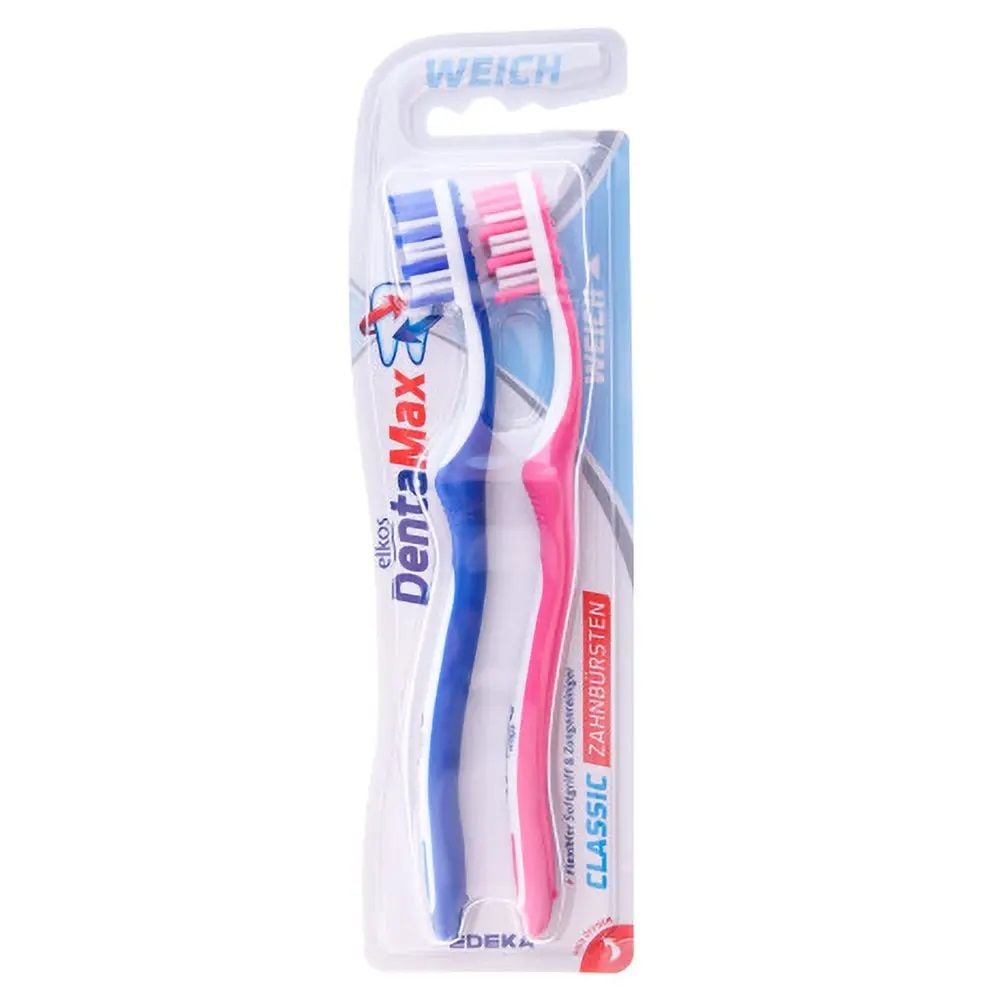 Зубна щітка Elkos Dental Classic 2в1 м'яка 1+1 57553