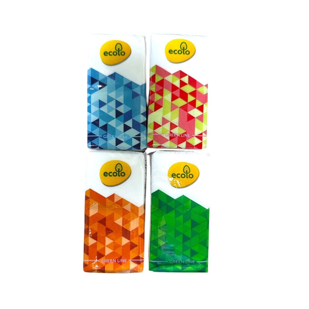 Серветки-хустинки "ЕКОЛО" (9л білі)