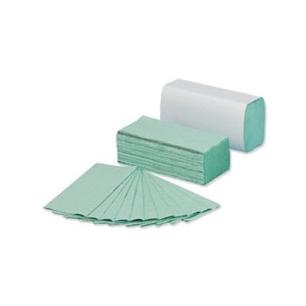 Рушники паперові V-V складання 230*200 Зелені 180шт/уп