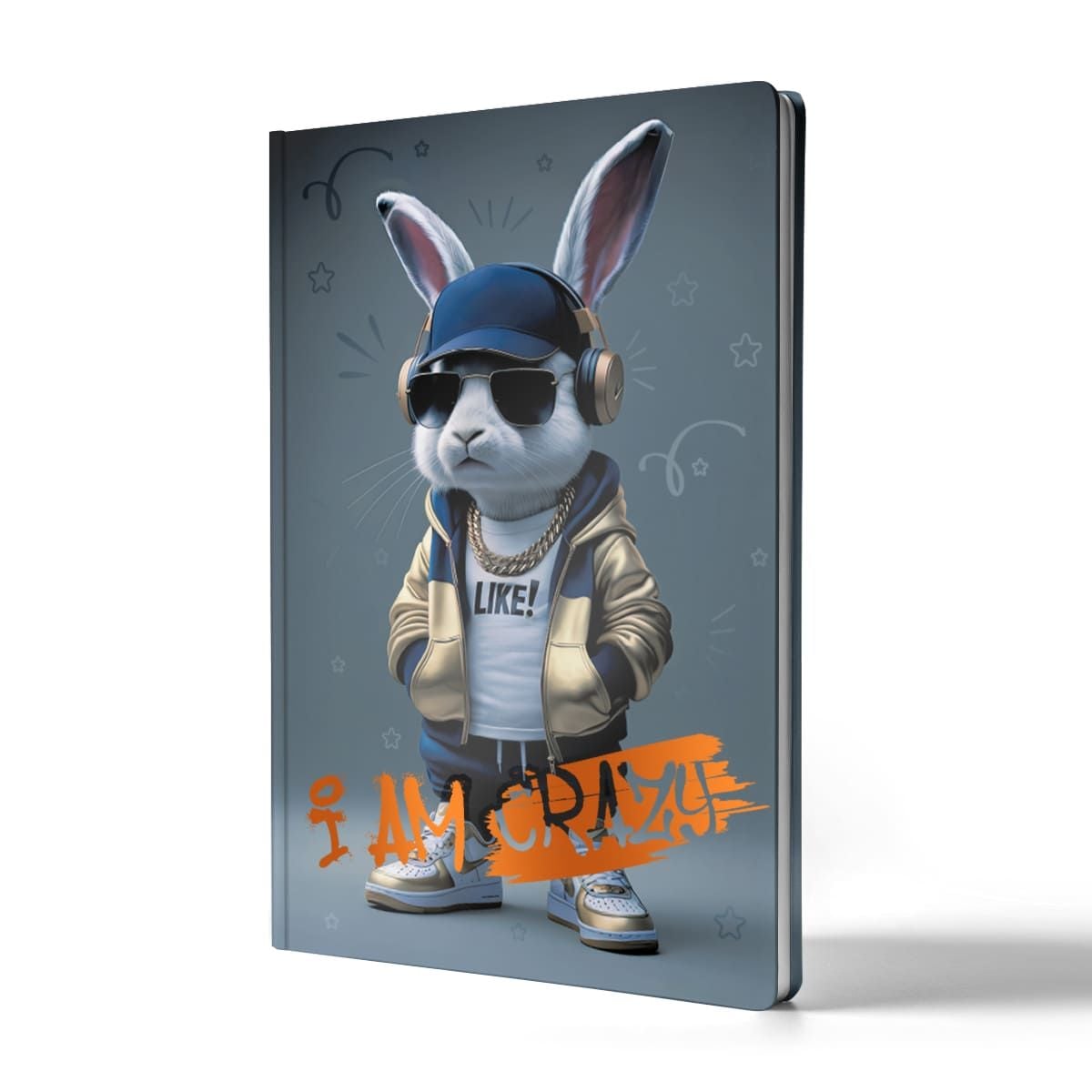 Блокнот АРКУШ PRESTIGE кл В5 96арк софт тач ламінування УФ лак тиснення Скажений заєць 1В3190