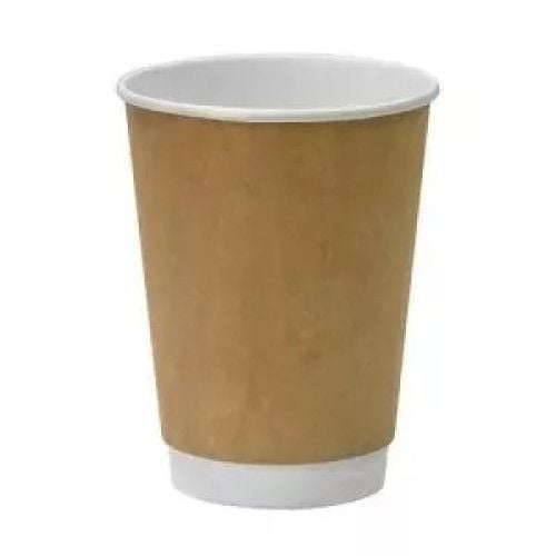 Стакан паперовий двостінний Romus 180 мл 30 шт. Євро Крафт+білий R18030772