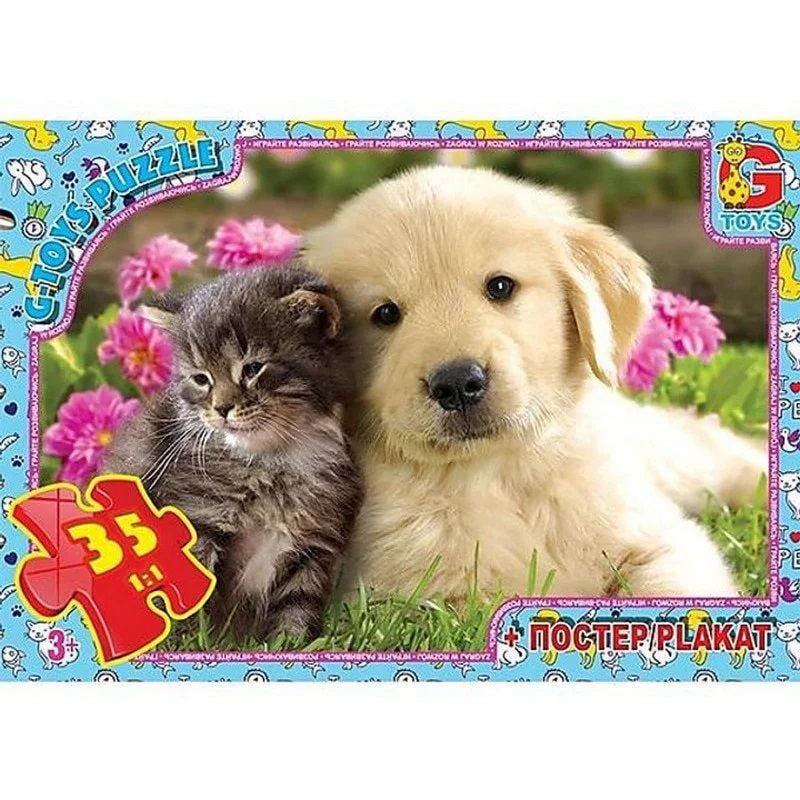 Пазли ТМ "G-Toys" "Домашні улюбленці" 35 елементів AN122