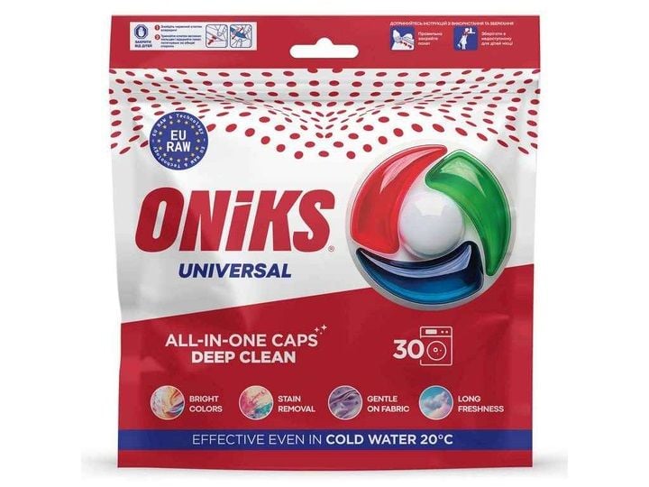 Капсули для прання ONIKS UNIVERSAL 30 шт. 63977