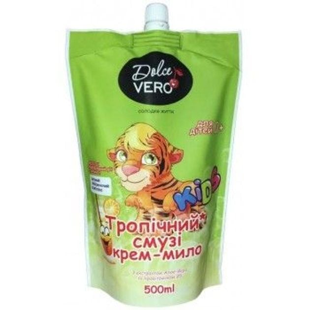 Дитяче рідке крем-мило Dolce Vero дой пак. 500 мл Тропічний смузі 54592