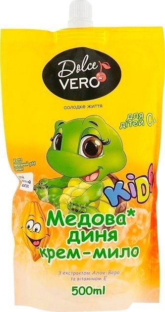 Дитяче рідке крем-мило Dolce Vero дой пак. 500 мл Медова диня 54589