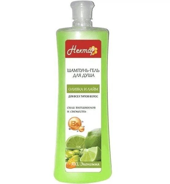 НЕКТАР Шампунь-гель для душу " Оливка та лайм" 1000 мл 33044