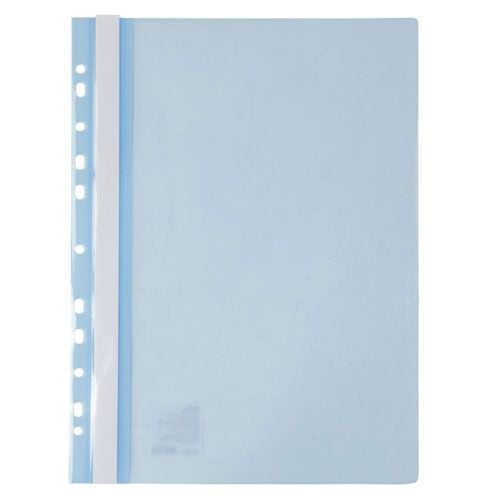 Папка-швидкозшивач Axent А4 з прозорим верхом з перфорацією Світло-блакитна (1318-07-A)