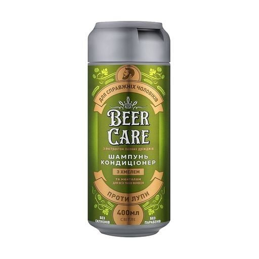 Шампунь-кондиціонер Beer Care  чоловічий з хмелем "проти лупи" 400 мл