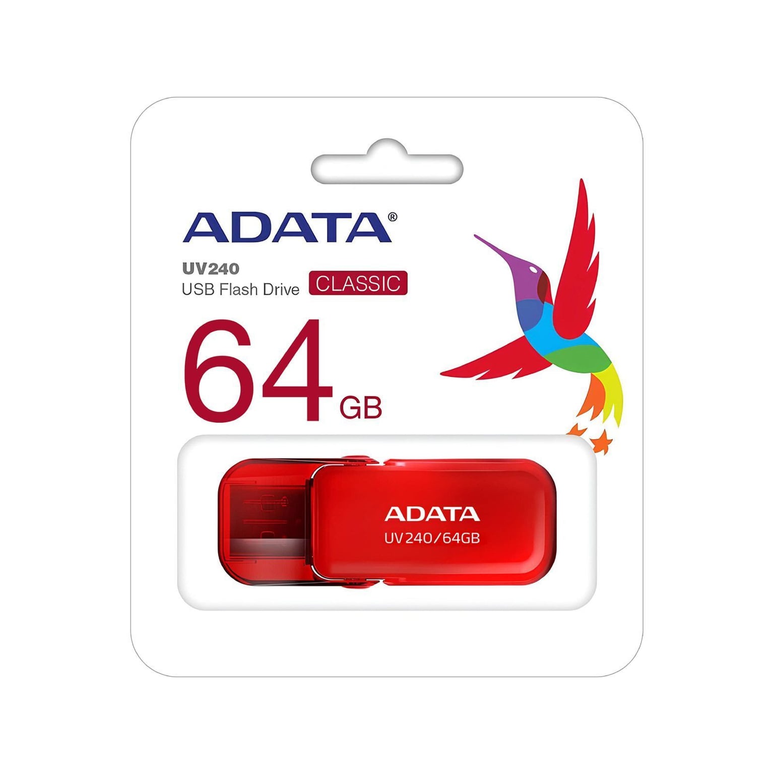 Флеш-накопичувач Flash ADATA USB 2.0 AUV 240 64Gb Red AUV240-64G-RRD