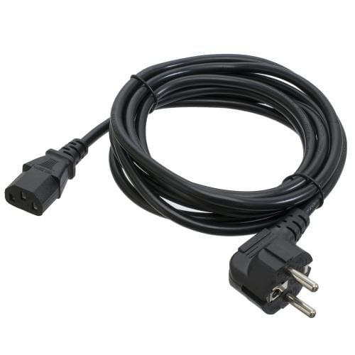 Кабель живлення ПК 3 м, 220v, CEE7/17-C13 PC-186, 3*0.75 мм Patron (PN-POW-30)