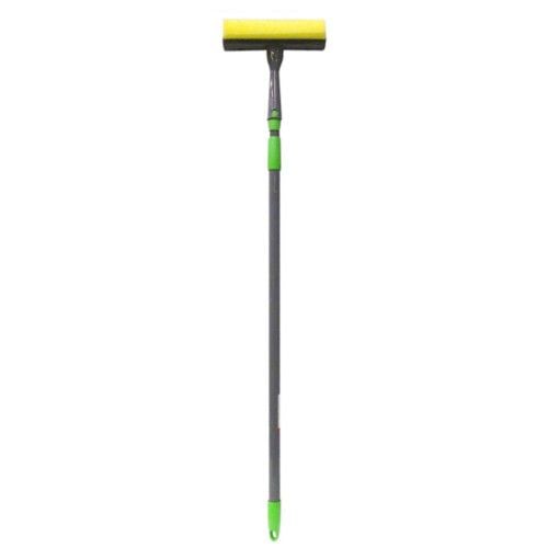 Швабра для миття вікон з гумкою та губкою York телескопічна ручка 20х130 см (084010)