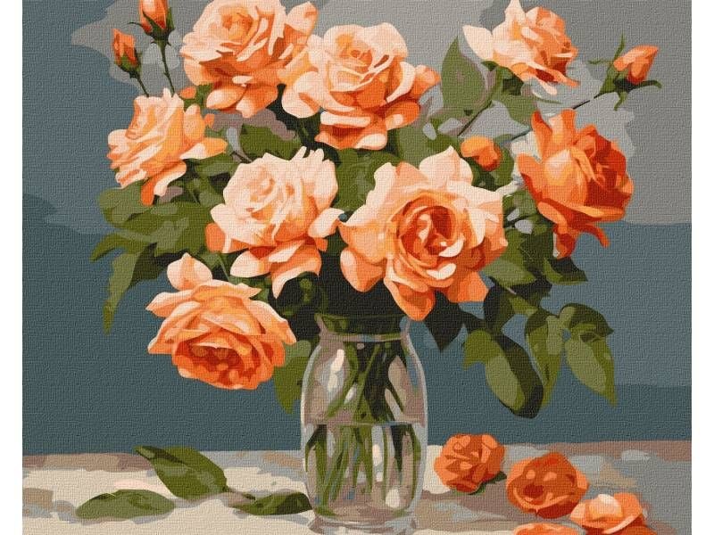 Картина за номерами Ідейка 40*50см ВИТОНЧЕНИЙ БУКЕТ КНО-3251