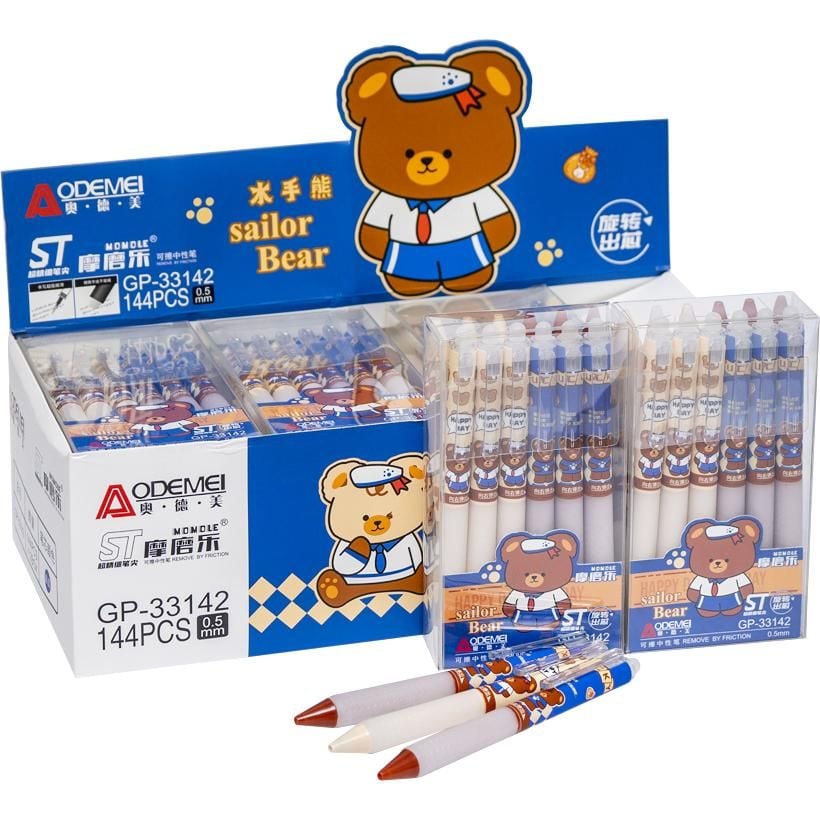 Ручка автоматична "пише-стирає"  синя 33142