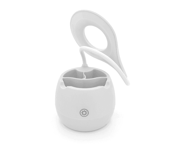 Гнучка настільна лампа-органайзер SST-813, 3 режими, 4,2V 300mAh. microUSB, 3 години роботи, 42см, 200гр, WHITE, Box 31886