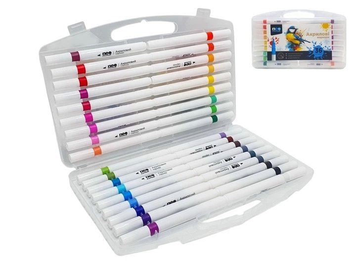 Набір акрилових маркерів 36 кол."Neo Line" 4061-36SH