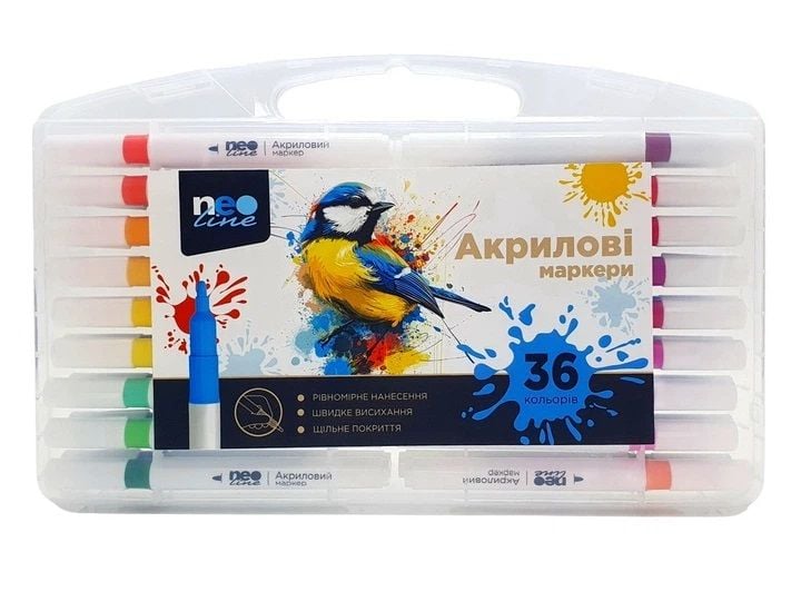 Набір акрилових маркерів 36 кол."Neo Line" 4061-36SH