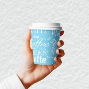 Стакан паперовий Romus Drink time 180 мл 50 шт. Блакитний (R18050778)